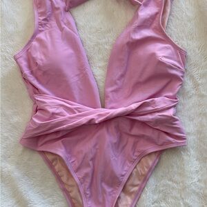 Pink One-Piece Swimsuit
